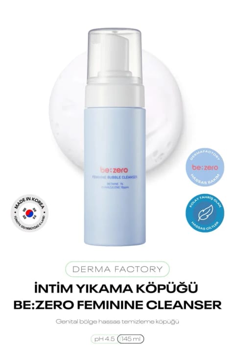DERMA FACTORY شوینده فومی حساس ناحیه تناسلی زنانه Be Zero
