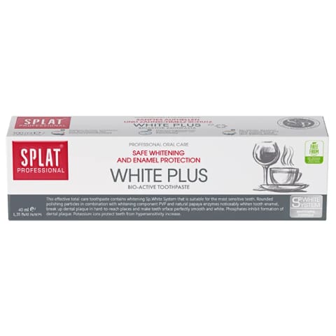 Splat Profesyonel White Plus خمیردندان ۴۰ میلیلیتر