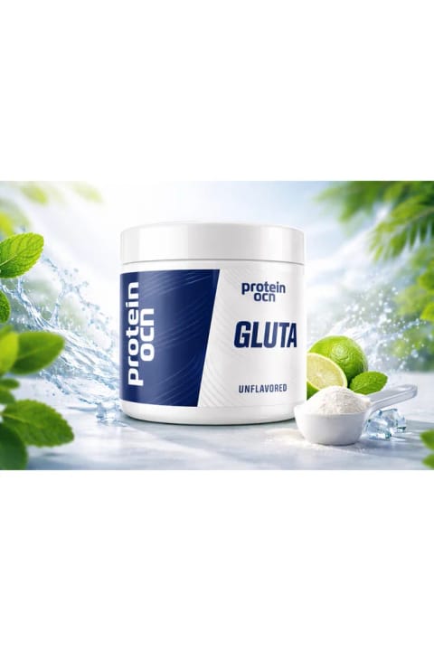 Proteinocean Glutamine Powder 180 g بدون طعم - 36 سروینگ، گیاهی و وگان