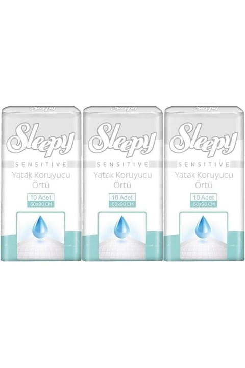 Sleepy محافظ تشک بزرگسال 60×90 سانتی‌متر 30 عددی (3 بسته 10 عددی)