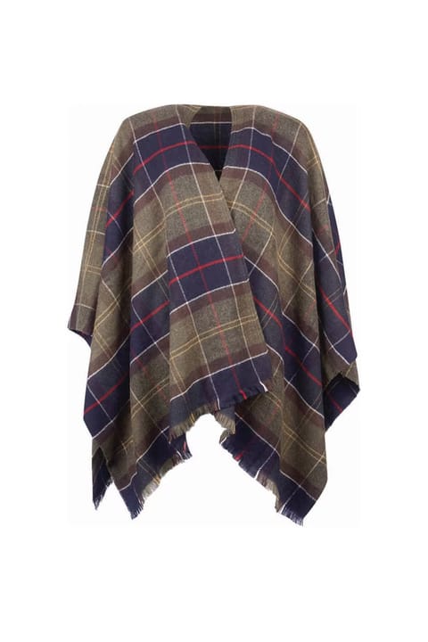 شال سرپوش Barbour Staffi Serape TN11 Classic Tartan