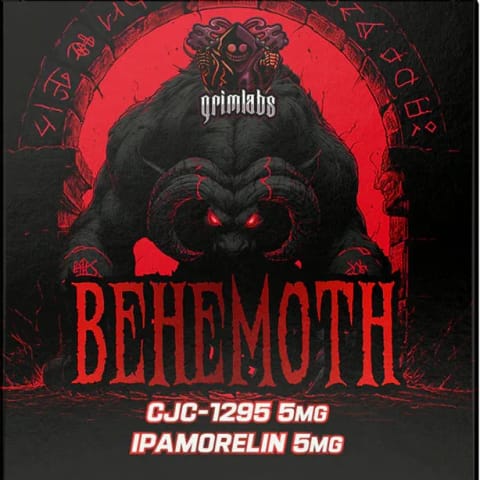Grimlabs BEHEMOTH - CJC 1295 5mg IPAMORELIN 5mg & BACTERIOSTATIC WATER