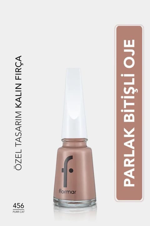 Flormar کلاسیک براق با پیگمنت بالا – لاک ناخن 456 Purr Cat