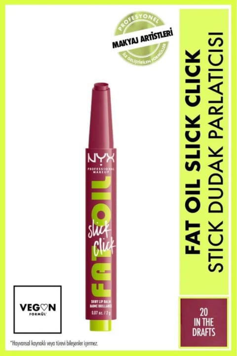 NYX Professional Makeup Fat Oil Slick Click براقکننده بالم لب - 20 In The...