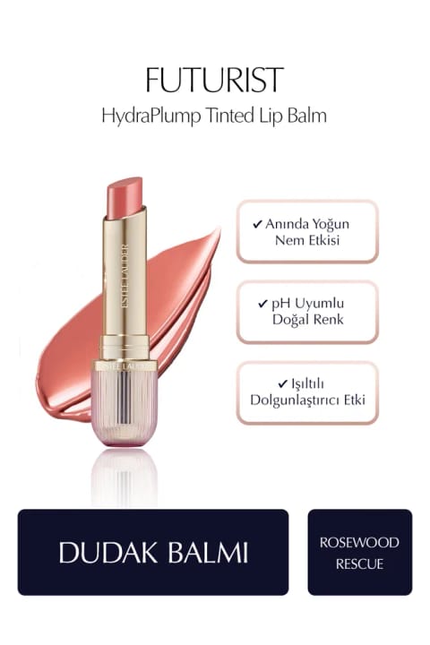 بالم لب رنگی Estee Lauder Futurist HydraPlump - رنگ: Rosewood Rescue