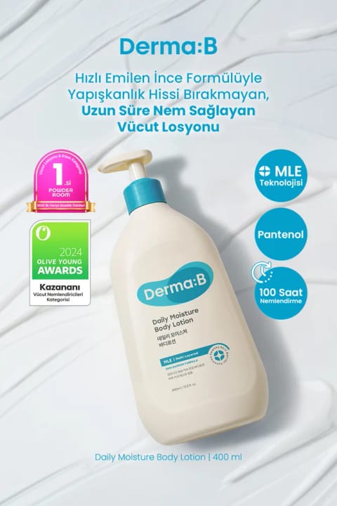 لوسیون بدن Derma B با فرمول جذب سریع و آبرسانی طولانیمدت