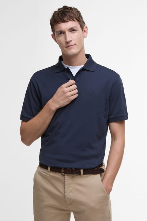 پولو یقه Barbour Hylton Interlock Tailored Fit NY91 Navy