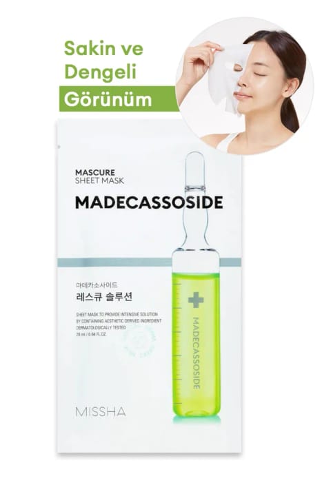 Missha Madecassoside ماسک ورقهای آبرسان ملایم