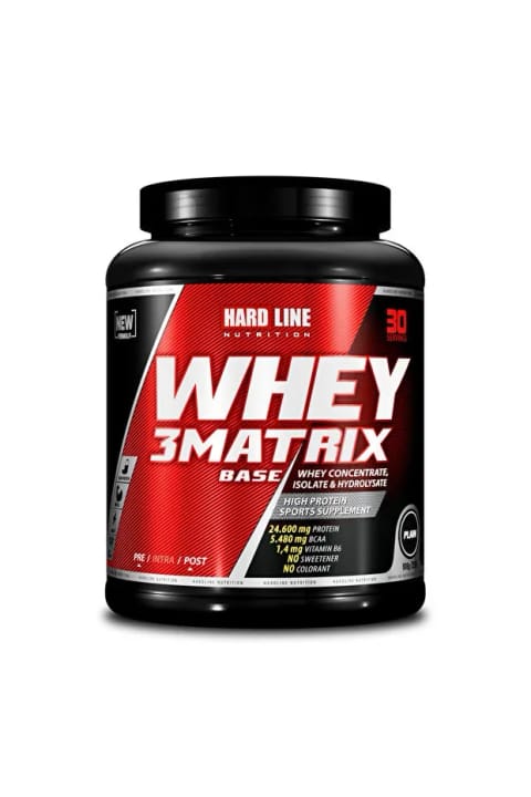 پروتئین وی 3Matrix بیس هاردلاین 908 گرم بدون طعم (بدون کراتین)