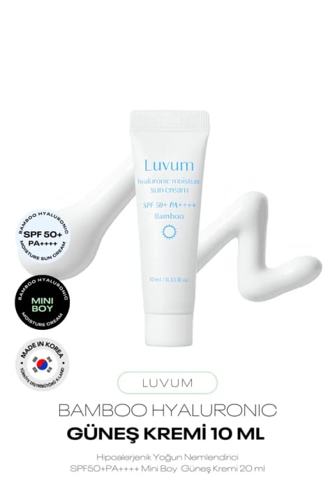 LUVUM مینی سایز کرم ضدآفتاب مرطوبکننده با عصاره بامبو و Hyaluronic Acid گیاهی...