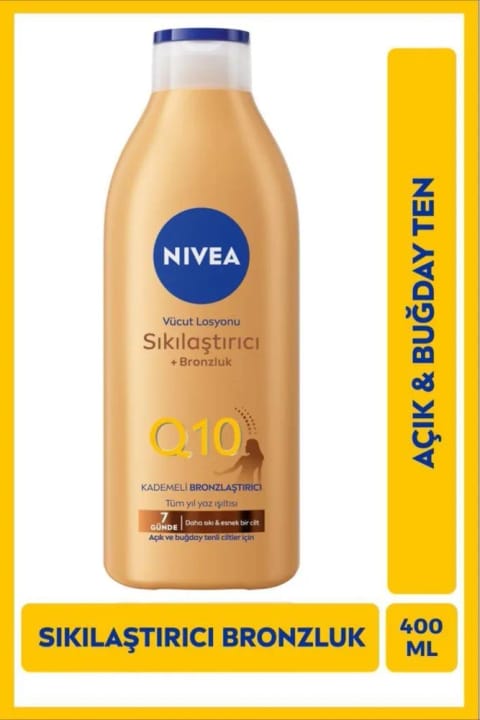 NIVEA Q10 سفتکننده و برنزهکننده لوسیون بدن 400ml