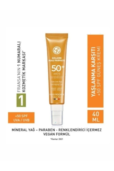 ایو روشه کرم ضد آفتاب ضد پیری SPF 50 - سولر پوست پارفه - 40 میلیلیتر