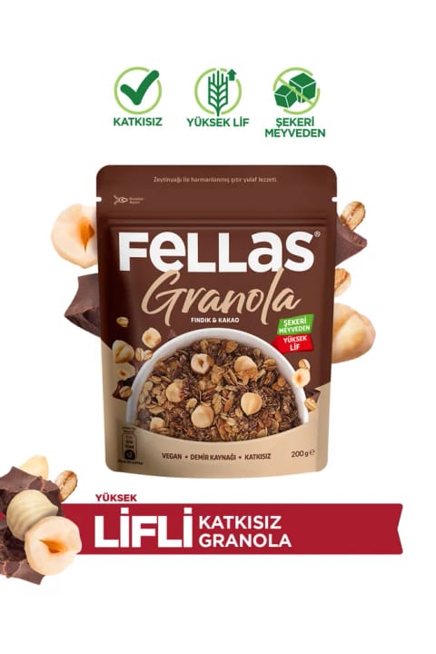 Fellas Granola - فندق و کاکائو (200 گرم)
