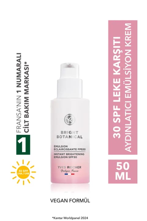 Yves Rocher Bright Botanical ضد لک و چروک کرم گیاهی - ویتامین E