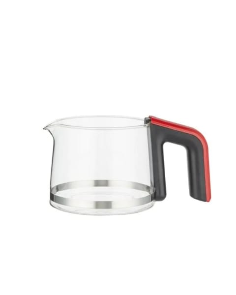ست دمنوش‌ساز شیشه‌ای CMK 6001 قرمز-مشکی