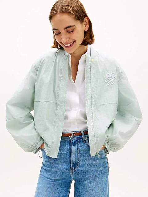 کاپشن بادکنکی کوتاه زنانه نایلونی Tommy Hilfiger