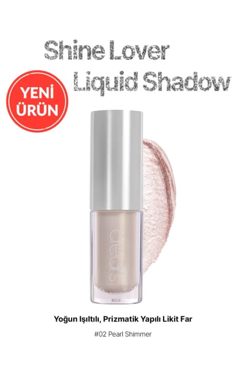 Cre'ars سایه مایع درخشان و منشوری Shine Lover Liquid Shadow — 02 Pearl Shimmer