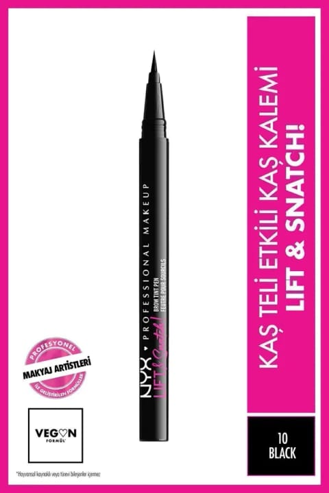مداد ابرو NYX Professional Makeup Lift & Snatch! مشکی