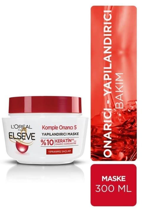 ماسک موی ELSEVE L'oréal Paris ترمیم کامل ۵ Maske ۳۰۰ ml