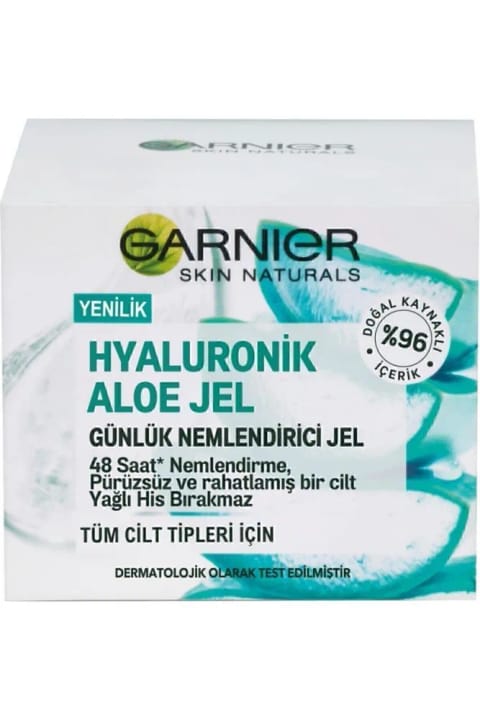 گارنیر ژل مرطوبکننده روزانه با Hyaluronic Acid و Aloe Vera - مناسب تمامی پوستها