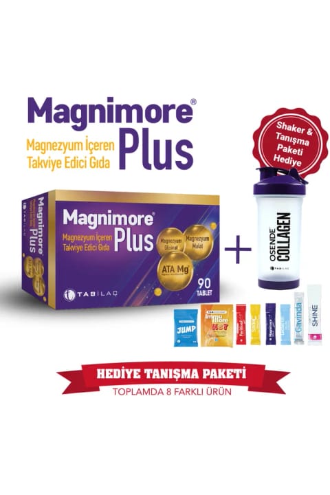 Magnimore Plus 90 Tablet | بسته آشنایی Tabvitamins با شیکر هدیه