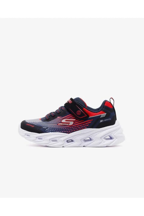 SKECHERS VORTEX 3.0 کفش اسپرت پسرانه بزرگ چراغدار مشکی 400590L BKRB
