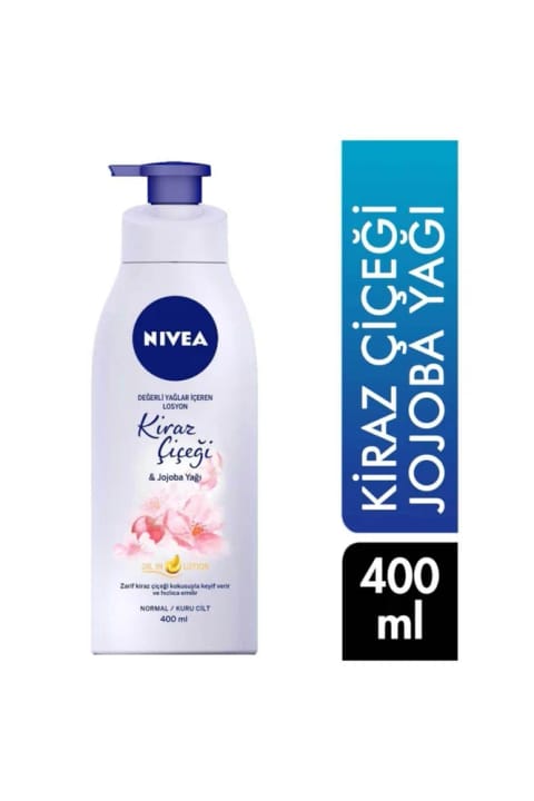 NIVEA لوسیون بدن 400 میلیلیتر شکوفه گیلاس و روغن Jojoba