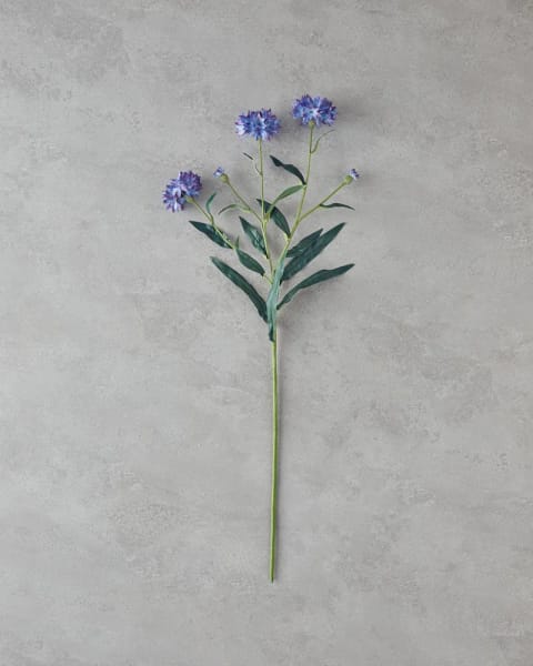 گل مصنوعی تک‌شاخه Cornflower آبی ۶۴ سانتی‌متر