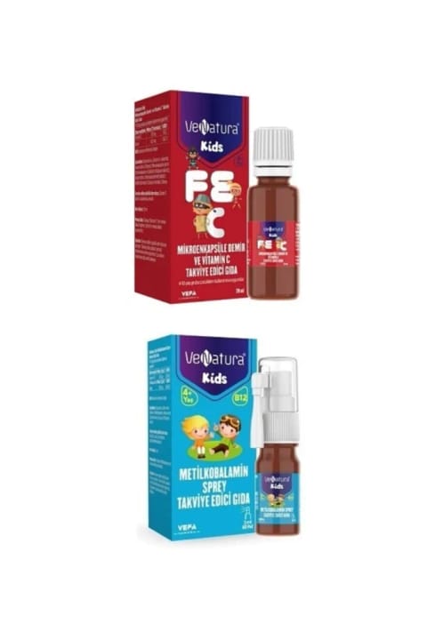 قطره آهن میکروانکپسوله و ویتامین C VeNatura + متیلکوبالامین