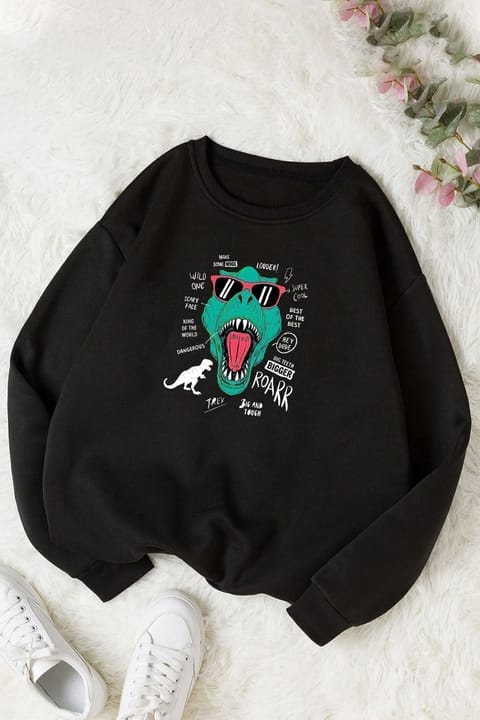 سویشرت یقه گرد T-Rex uyguntarz
