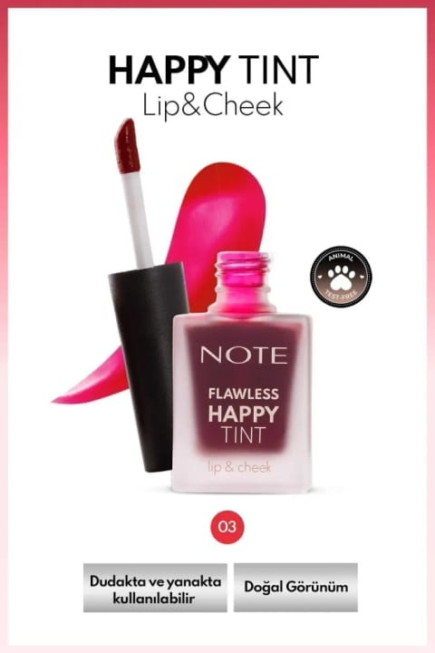 NOTE Flawless Happy Tint رژ و رژگونه مایع لب و گونه...