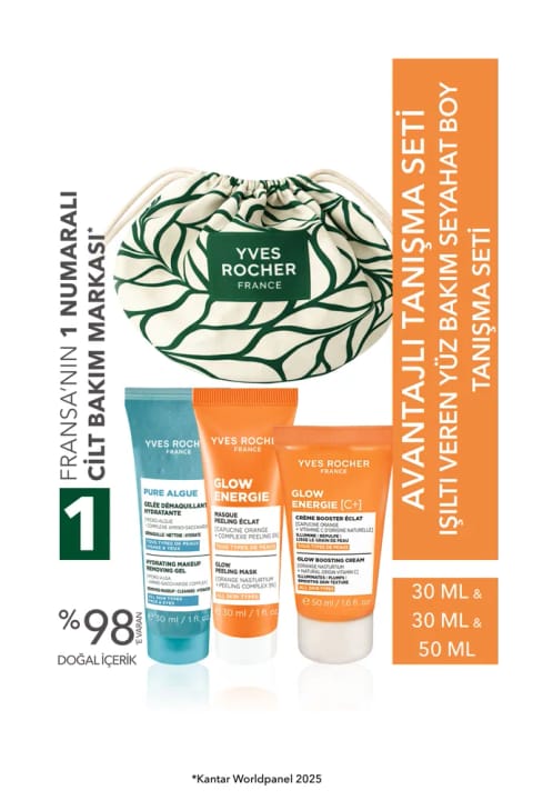 Yves Rocher ست آشنایی سفر مراقبت از پوست درخشان
