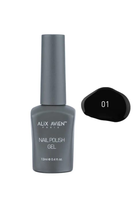 لاک ژلی مشکی دائمی Alix Avien با UV