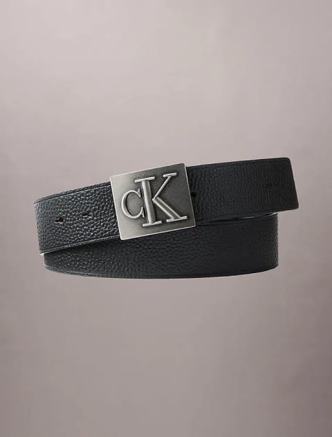 کمربند مردانه مونو پلاک ۴۰ میلی‌متری Calvin Klein