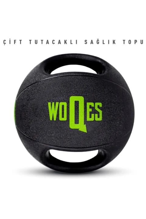WOQES توپ سلامتی اسلم بال با دو دستگیره وزنه 6 کیلوگرم
