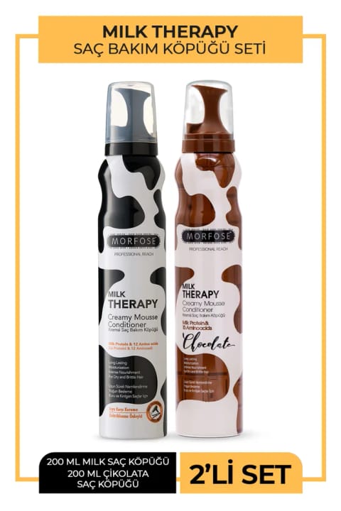 مورفوس Milk Therapy فوم مو + فوم شکلاتی ۲۰۰ میلیلیتر - مغذی، ...