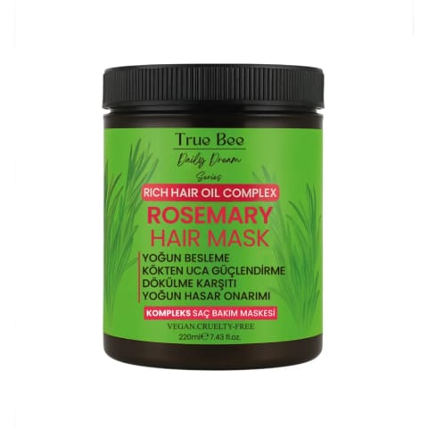 True Bee Rosemary ماسک مو رزماری 220 میلی‌لیتر