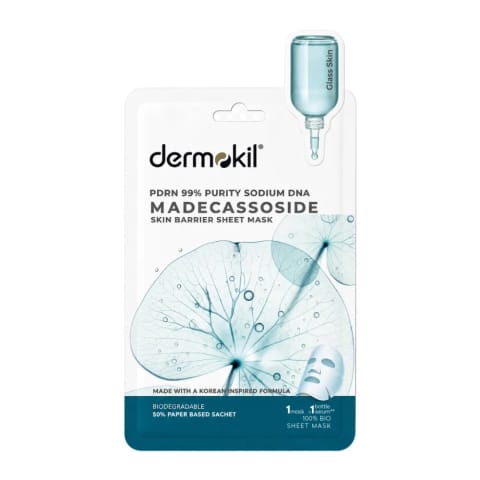 Dermokil ماسک ژلهای کاغذی PDRN با خلوص ۹۹٪ و Madecassoside برای تقویت سد پوستی ۲۵ گرم