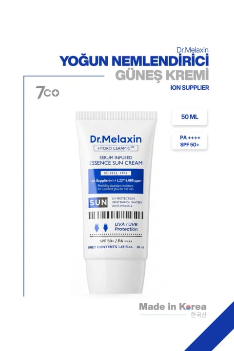 کرم ضدآفتاب اسانس مرطوب‌کننده هیدرو سرامیک Dr.Melaxin SPF50+ PA++++