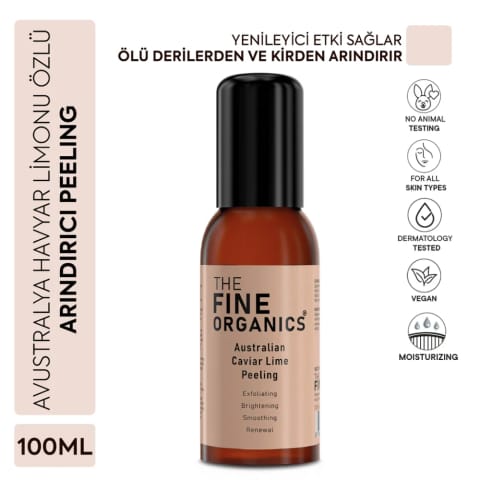 The Fine Organics پیلینگ پاککننده صورت و بدن با عصاره خاویار استرالیایی و لیمو 100 میلیلیتر