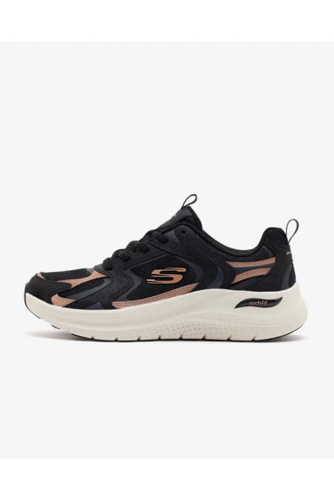 SKECHERS ARCH FIT 2.0 زنانه مشکی / رزگلد کتانی اسپرت 150332 BKRG