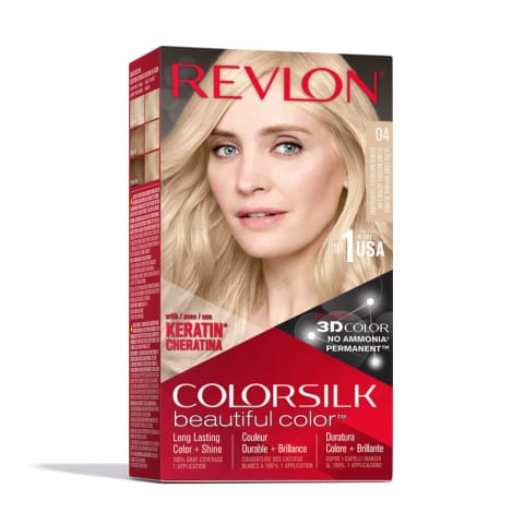 رنگ موی ریولون ColorSilk زیبایی رنگ 04 بلوند خیلی روشن طبیعی