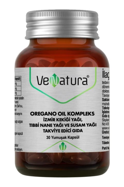 روغن پونه کوهی کمپلکس VeNatura با روغن نعناع دارویی و کنجد 30 کپسول