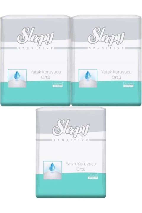 Sleepy محافظ تشک بیمار ۶۰×۹۰ سانتی‌متر، ۹۰ عددی (۳ بسته ۳۰ تایی)