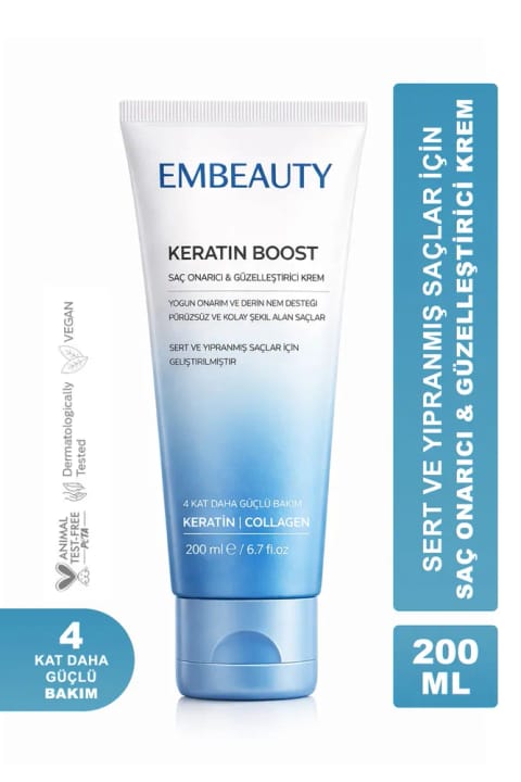 Embeauty Keratin Boost ترمیمکننده و حجمدهنده کرم مراقبت از مو ۲۰۰ میلیلیتر