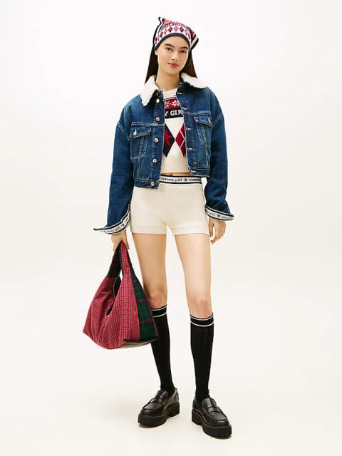 شلوارک پشمی بافتنی زنانه Tommy Girl