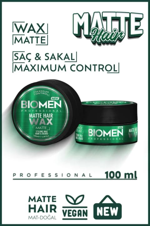 وکس حالت‌دهنده Biomen با ظاهر مات ۱۰۰ میلی‌لیتر - وکس طبیعی و مات