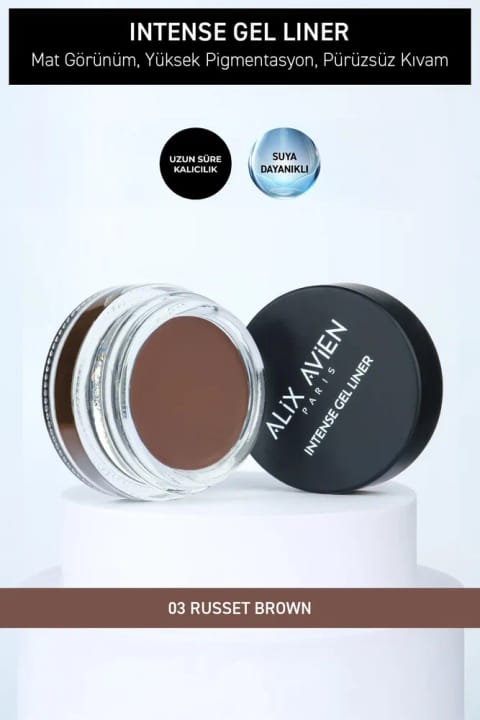 Alix Avien خط چشم ژلهای مات ضدآب با ماندگاری بالا — 03 Russet Brown