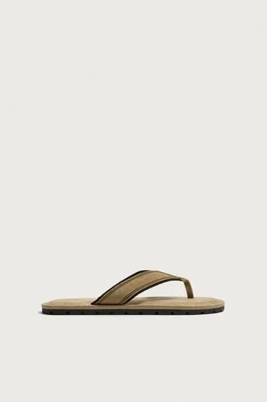Zara صندل چرمی بنددار