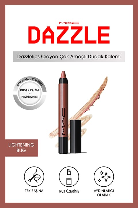 مداد لب درخشان M.A.C Dazzlelip Crayon - Lightening Bug